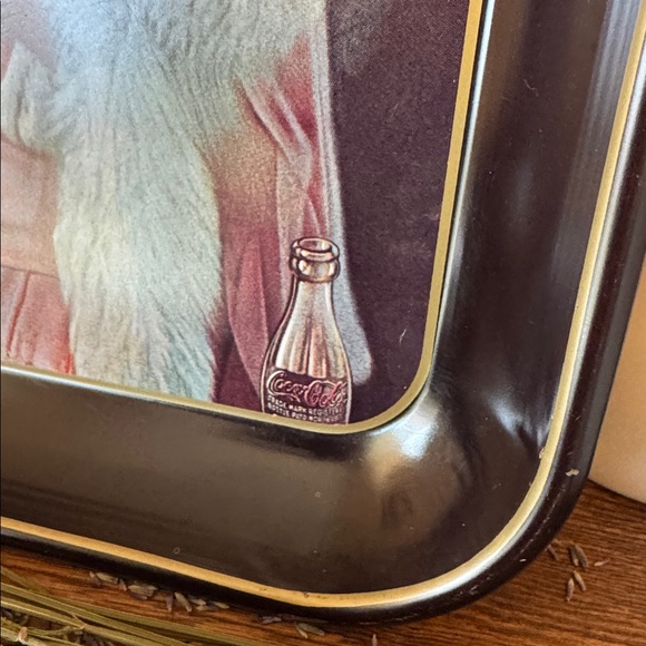 1975 Coca-Cola Art Deco Style Metal Tray with 1920’s Flapper Girl - Picture 3 of 8